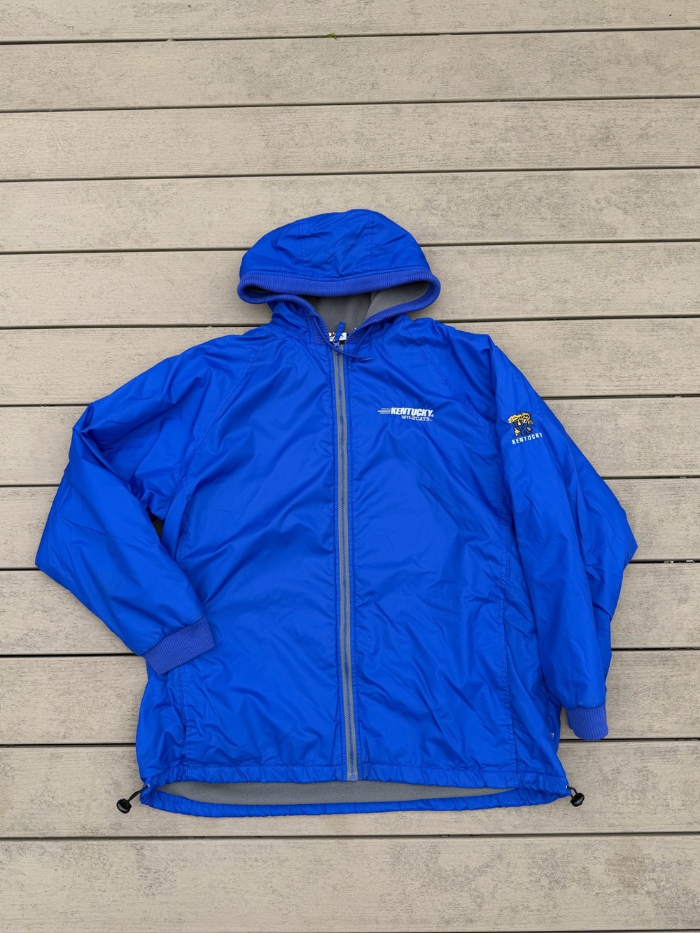 University of Kentucky Wildcats Red Oak Jacket Coat Mens XL Hooded Full Zip